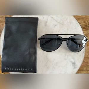Quay Australia Vivienne Aviator Sunglasses